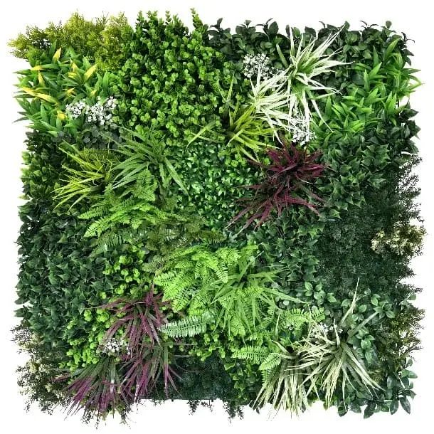 FAUX GREEN WALL MELBOURNE OD AO148 ELEGANT SPRING 100CM X 100CM $95