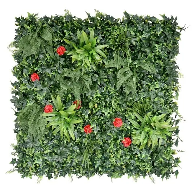 FAUX GREEN WALL OD O20 WINTER BLOSSOM 100CM X 100CM $80