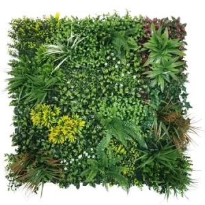 FAUX GREEN WALL TROPICAL MIST 100X100CM OD A109