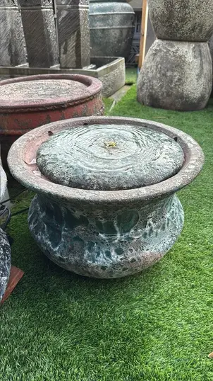 Atlantis Green Water Feature – Outdoor Garden Fountain 2 Atlantis Green Water Feature – Outdoor Garden Fountain - Image 2
