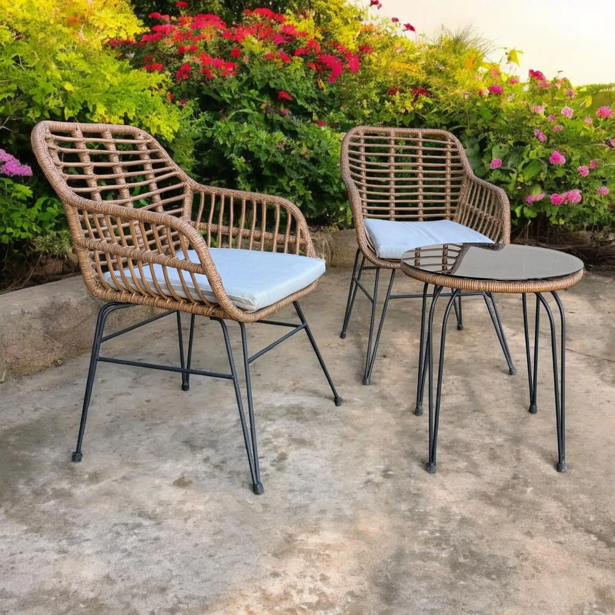 Atrani 3 Piece Wicker Outdoor Setting – Patio Furniture Set 10 Atrani 3 Piece Wicker Outdoor Setting – Patio Furniture Set - Image 10
