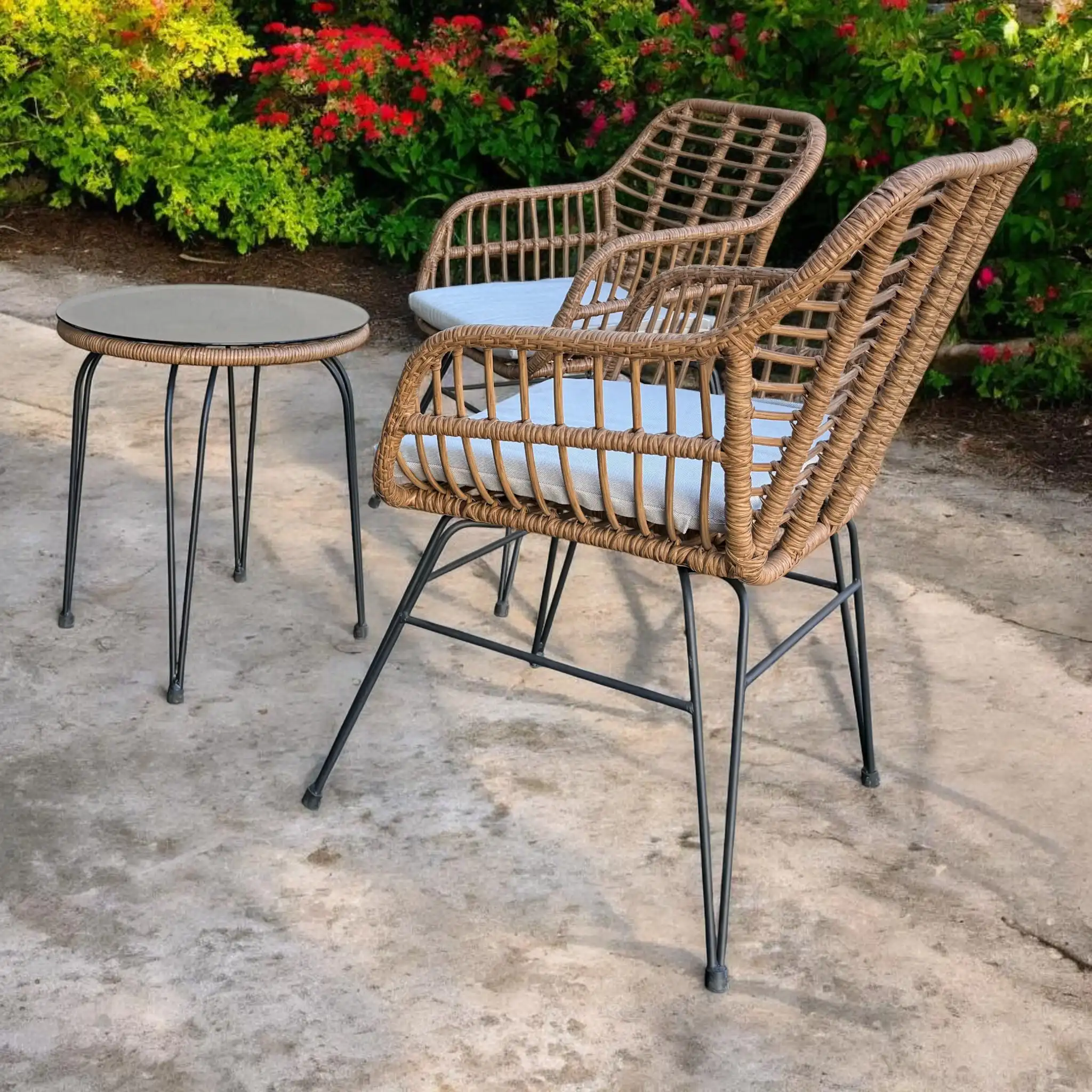 Atrani 3 Piece Wicker Outdoor Setting – Patio Furniture Set 12 Atrani 3 Piece Wicker Outdoor Setting – Patio Furniture Set - Image 12