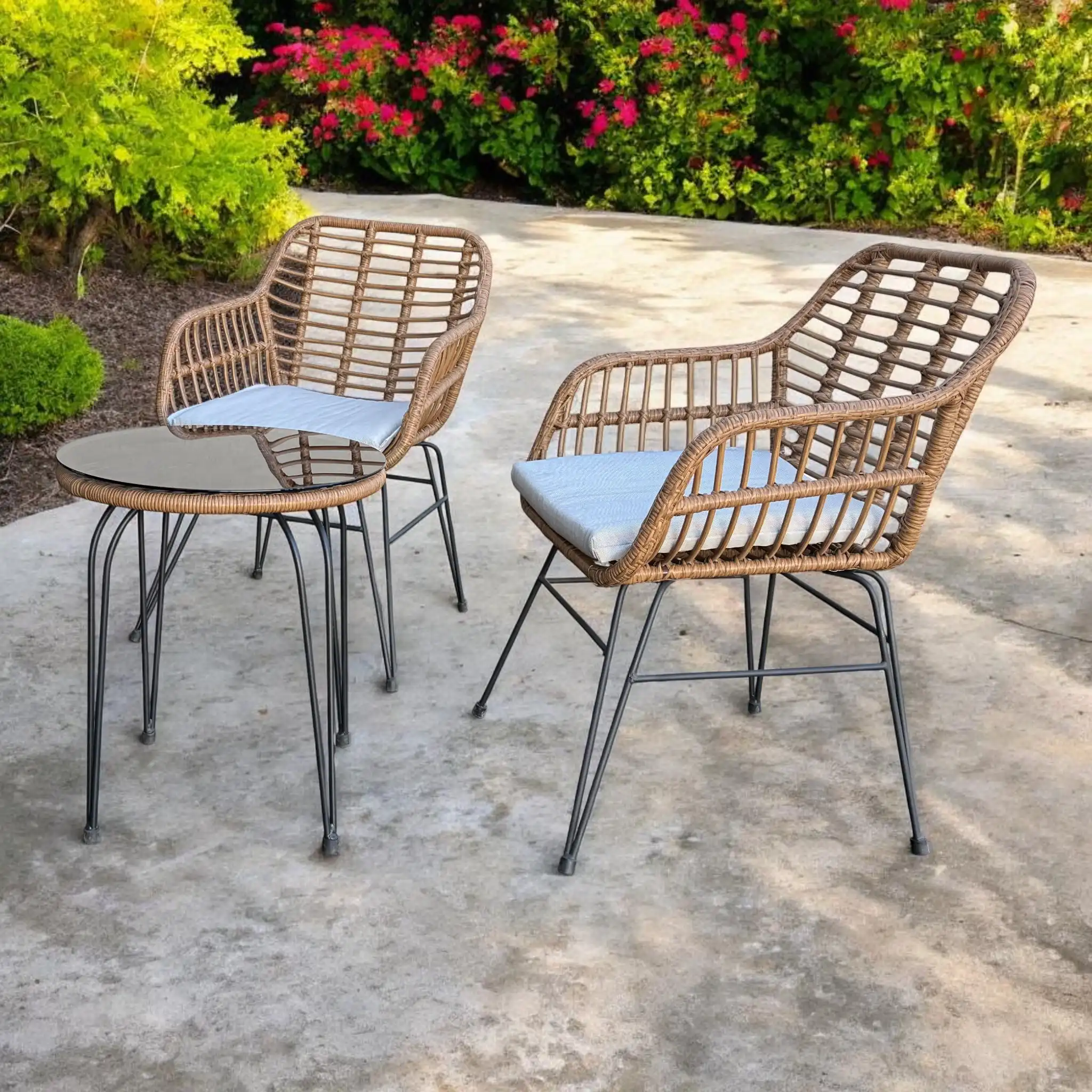 Atrani 3 Piece Wicker Outdoor Setting – Patio Furniture Set 13 Atrani 3 Piece Wicker Outdoor Setting – Patio Furniture Set - Image 13