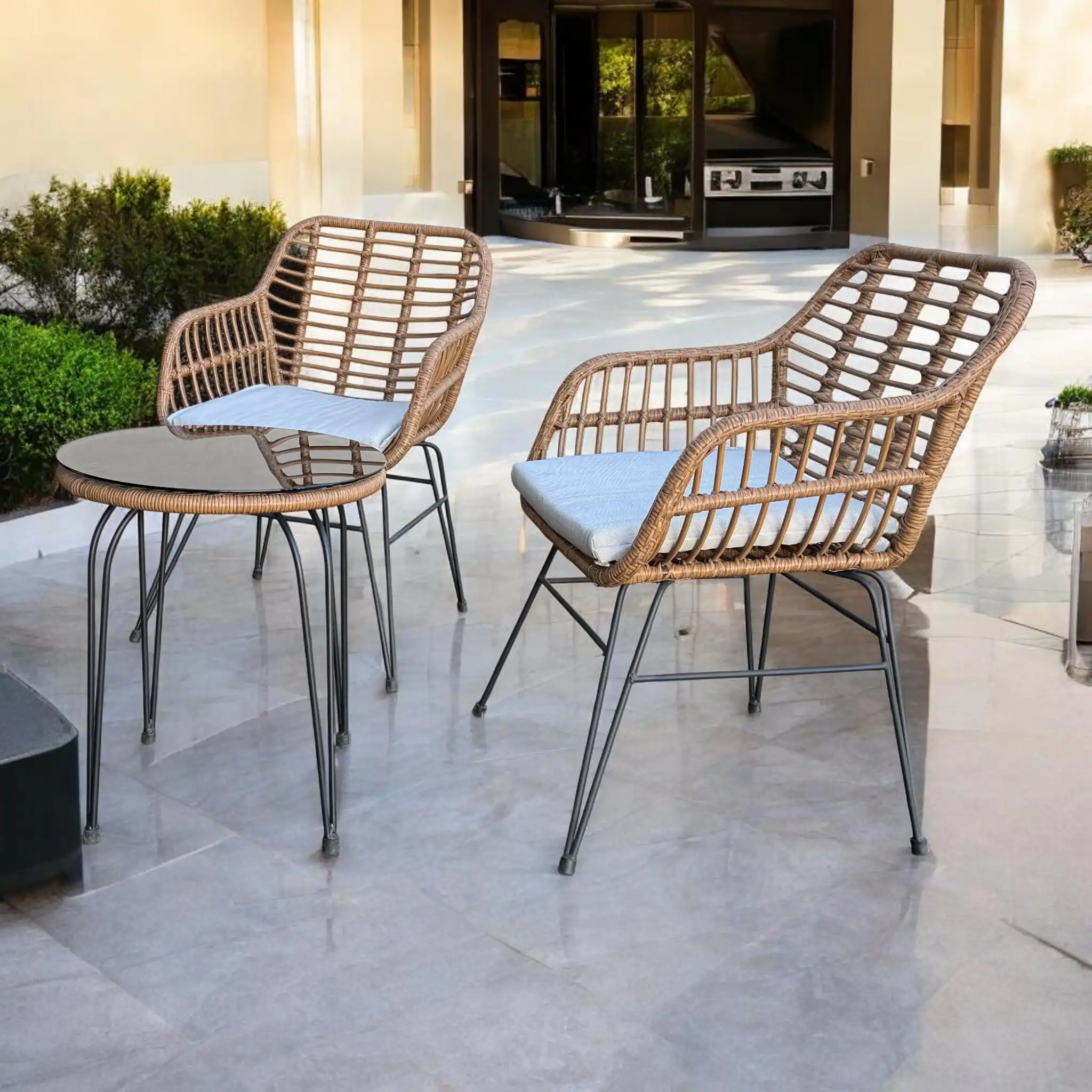 Atrani 3 Piece Wicker Outdoor Setting – Patio Furniture Set 24 Atrani 3 Piece Wicker Outdoor Setting – Patio Furniture Set - Image 24