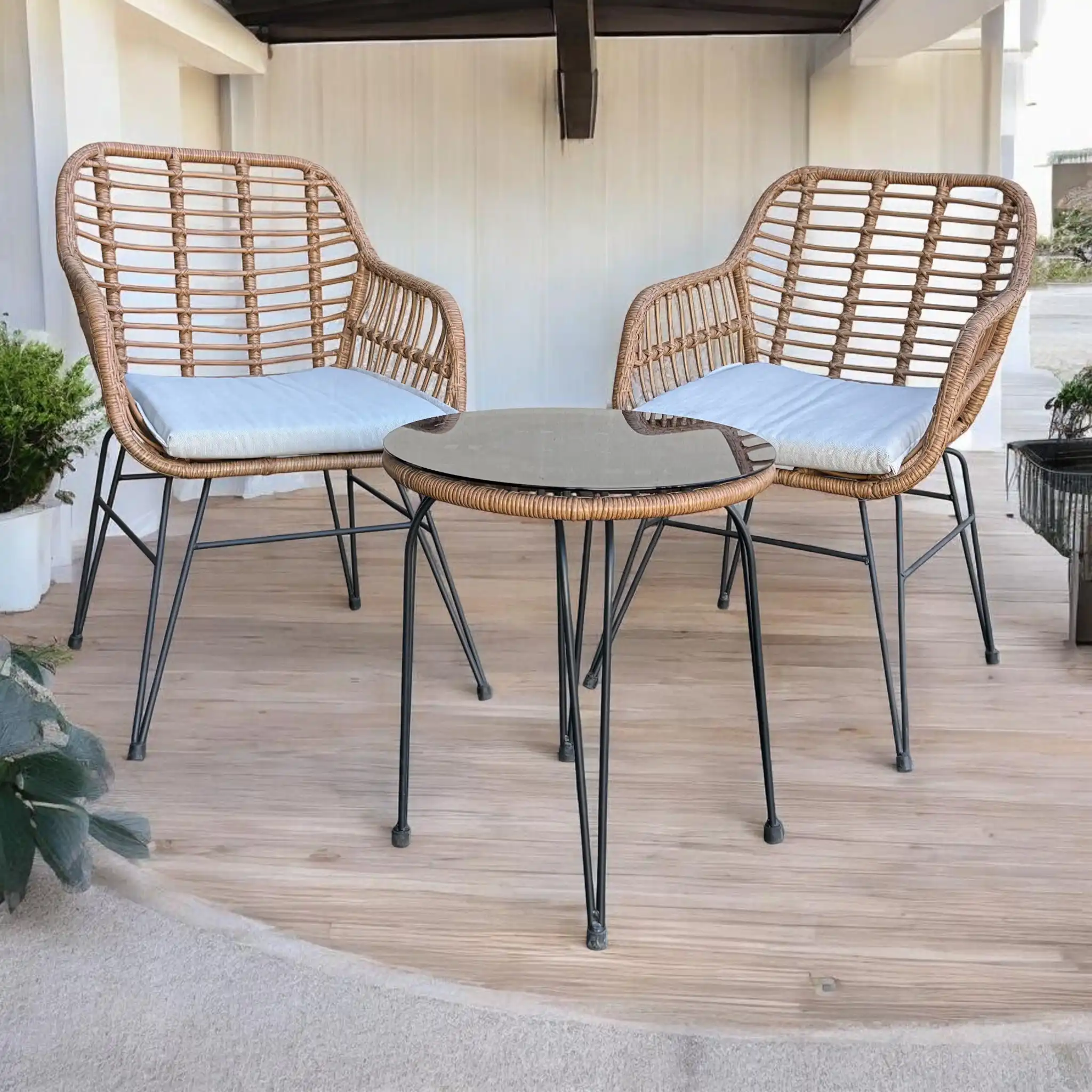 Atrani 3 Piece Wicker Outdoor Setting – Patio Furniture Set 30 Atrani 3 Piece Wicker Outdoor Setting – Patio Furniture Set - Image 30