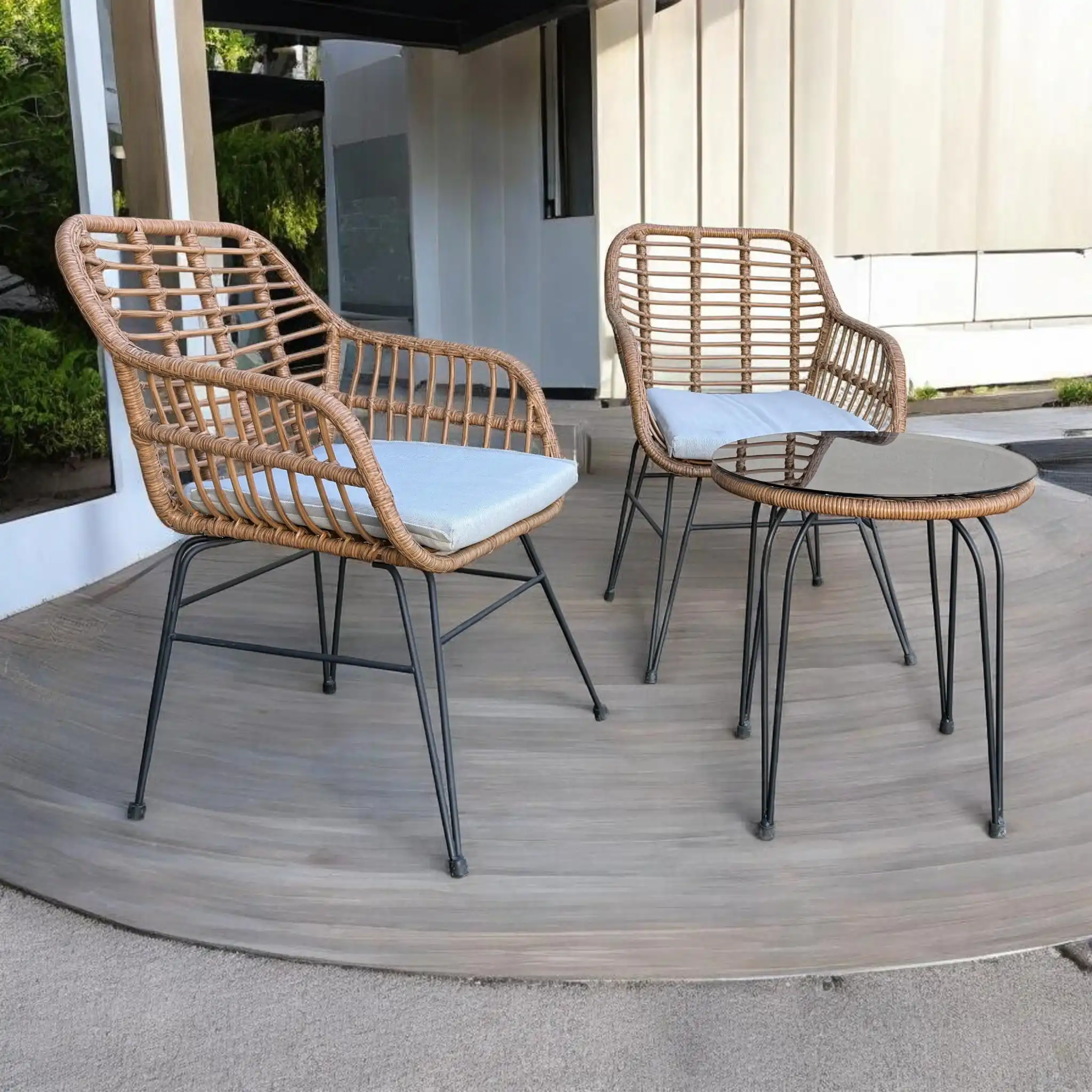 Atrani 3 Piece Wicker Outdoor Setting – Patio Furniture Set 31 Atrani 3 Piece Wicker Outdoor Setting – Patio Furniture Set - Image 31