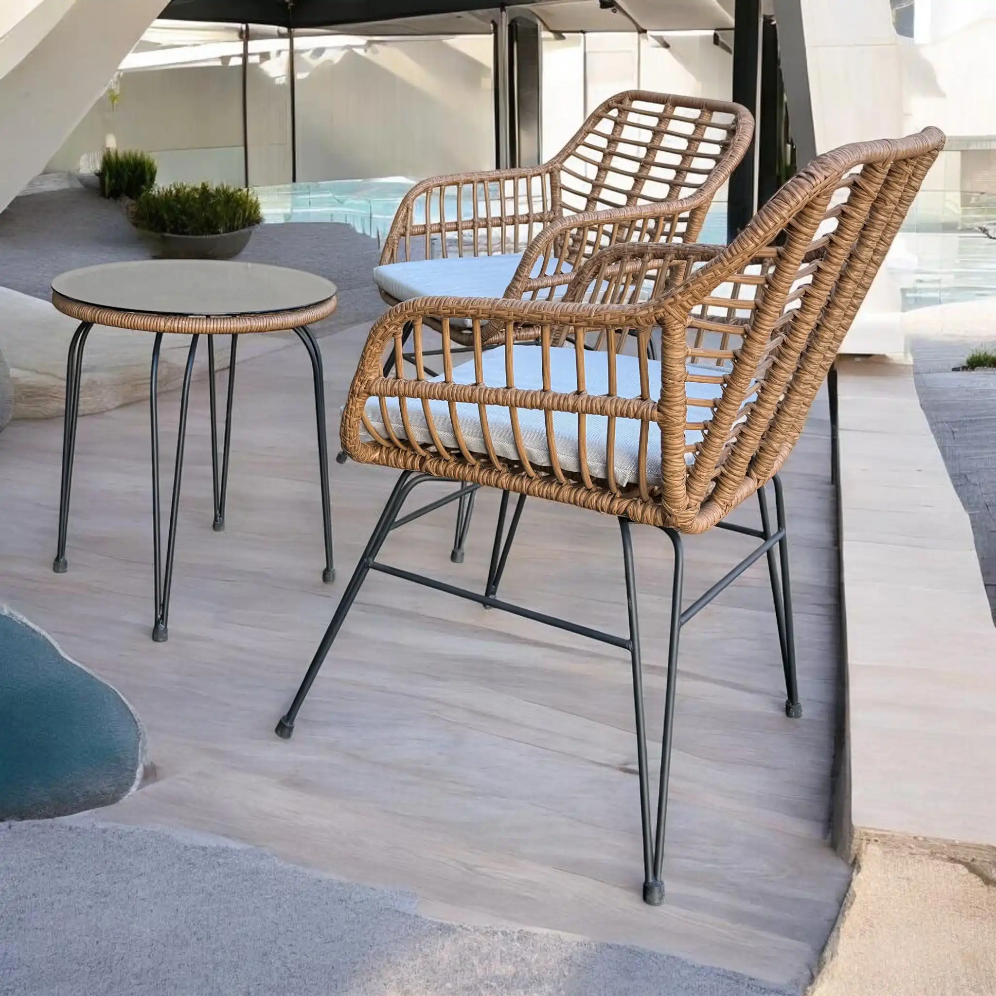 Atrani 3 Piece Wicker Outdoor Setting – Patio Furniture Set 33 Atrani 3 Piece Wicker Outdoor Setting – Patio Furniture Set - Image 33