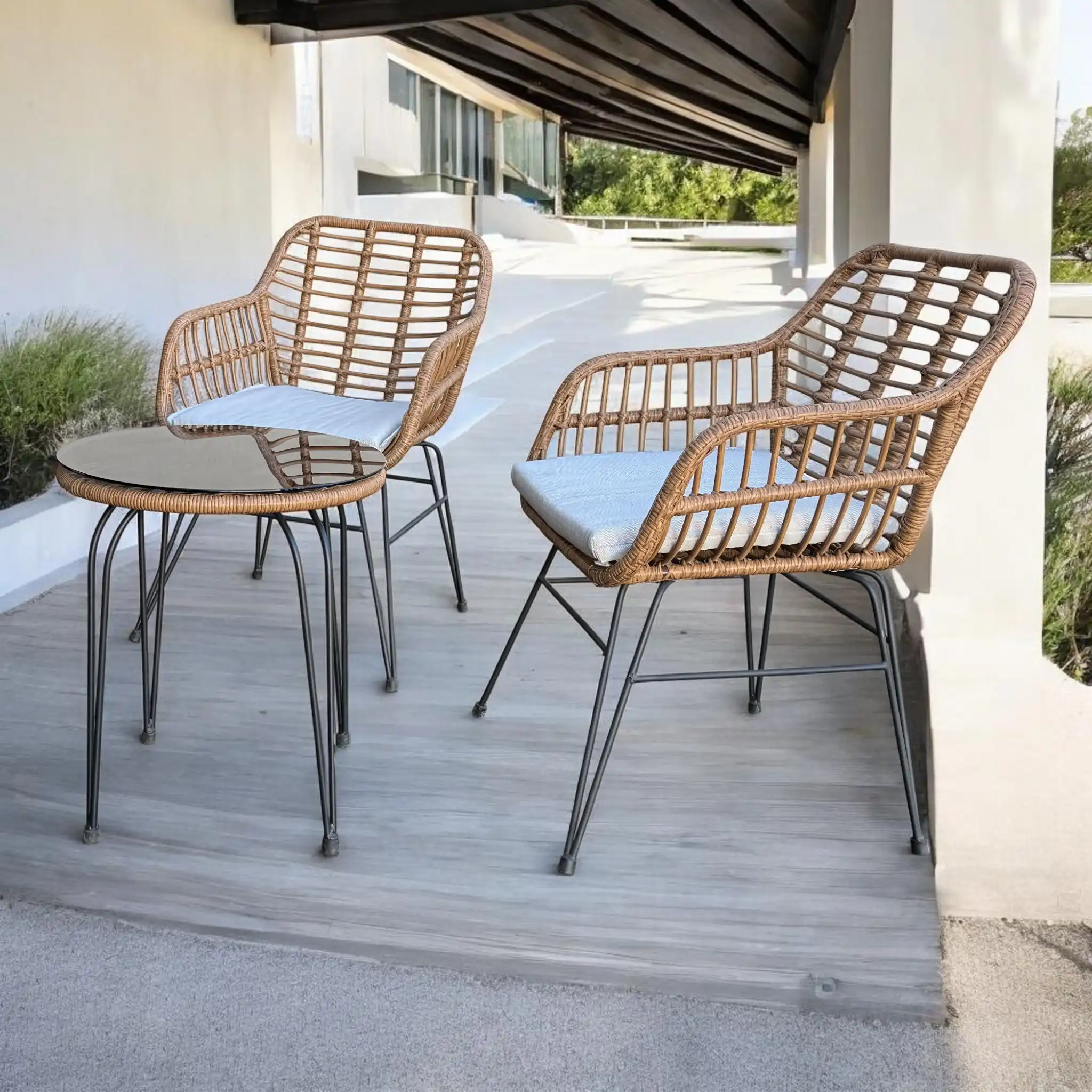 Atrani 3 Piece Wicker Outdoor Setting – Patio Furniture Set 34 Atrani 3 Piece Wicker Outdoor Setting – Patio Furniture Set - Image 34