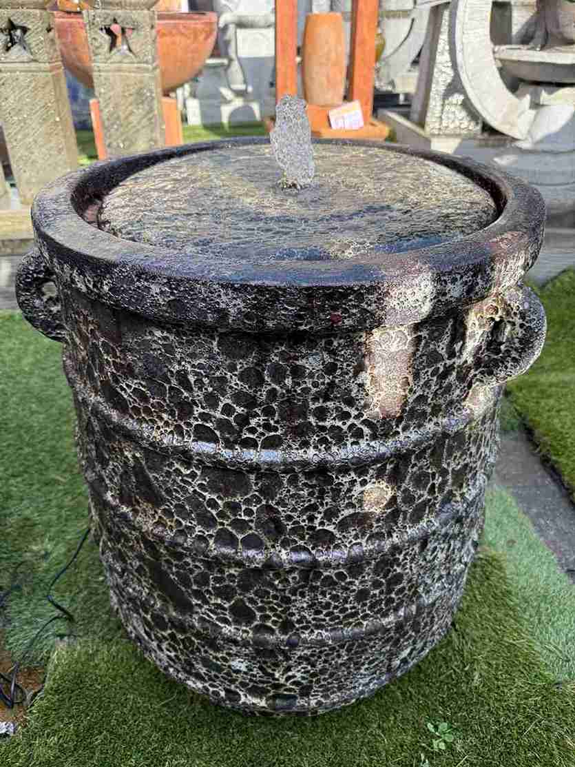 Rustic Stone Water Feature – Outdoor Garden Fountain 2 Rustic Stone Water Feature – Outdoor Garden Fountain - Image 2